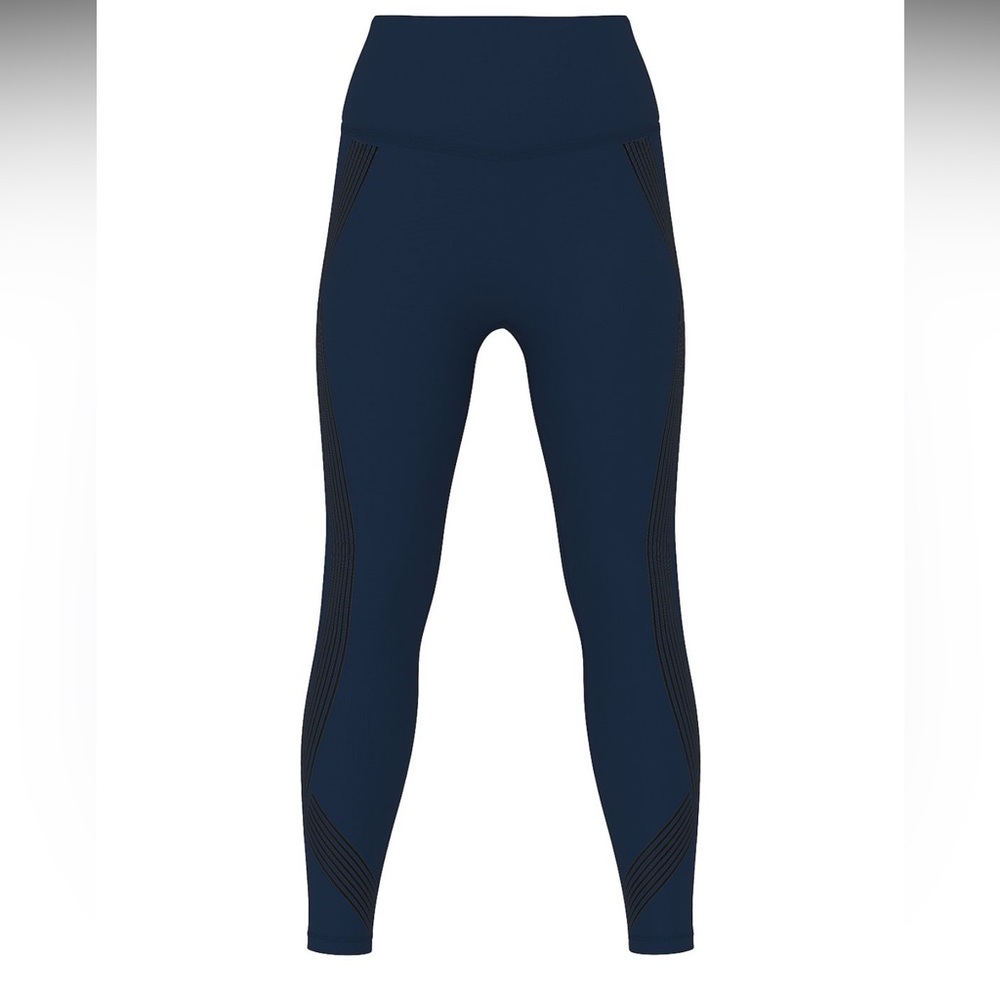 Victoria’s Secret VSX elevate redefined contours leggings noir navy black mesh L - Picture 3 of 3